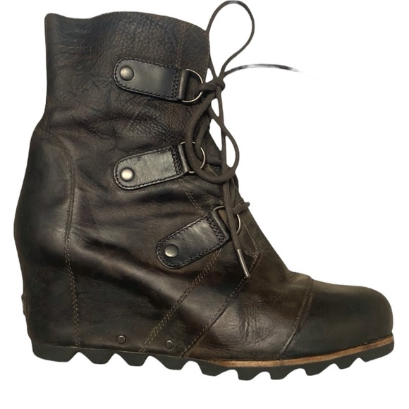 Sorel Bootie Joan of Arctic Wedge Mid Boots Brown 9.5 - Picture 10 of 10